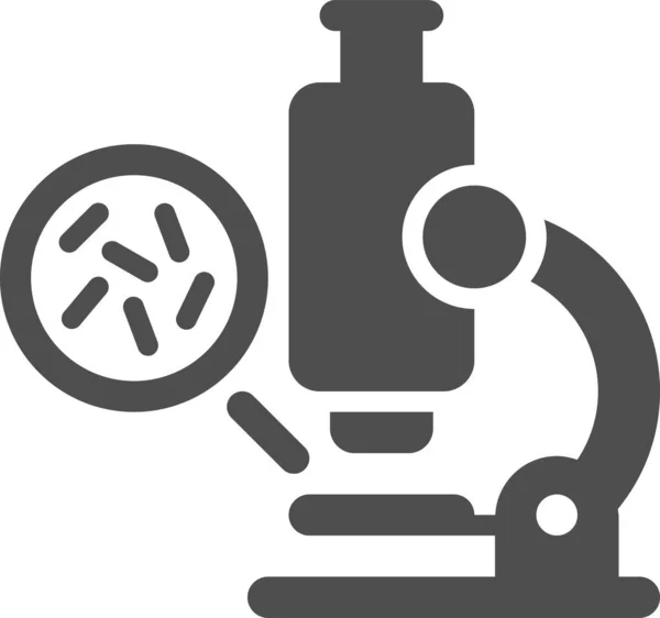 Icono Laboratorio Gérmenes Bacterianos Categoría Hospitales Atención Médica — Vector de stock
