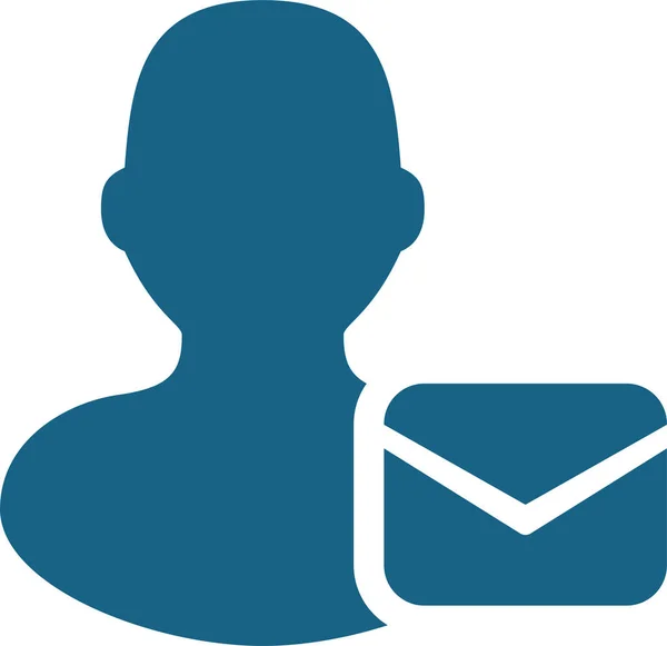 Avatar Ícone Carta Mail Categoria Avatar — Vetor de Stock