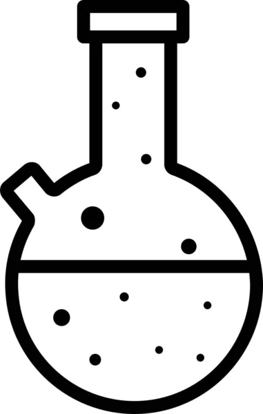 Ikona Eksperymentu Rozwoju Chemii Stylu Zarysu — Wektor stockowy