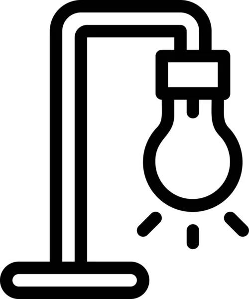 Цифрова Іконка Лампи Освітлення Категорії Електронних Пристроїв — стоковий вектор