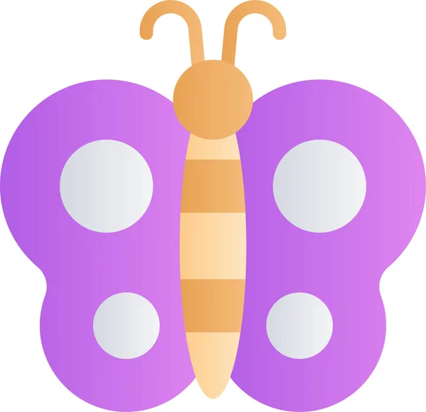 Spring Season Butterfly Icon — Stock Vector
