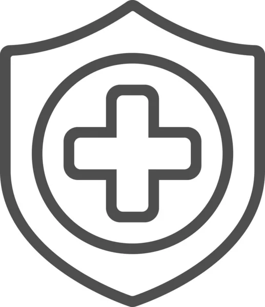 Zdravotní Péče Zdravotní Pojištění Ikona — Stockový vektor