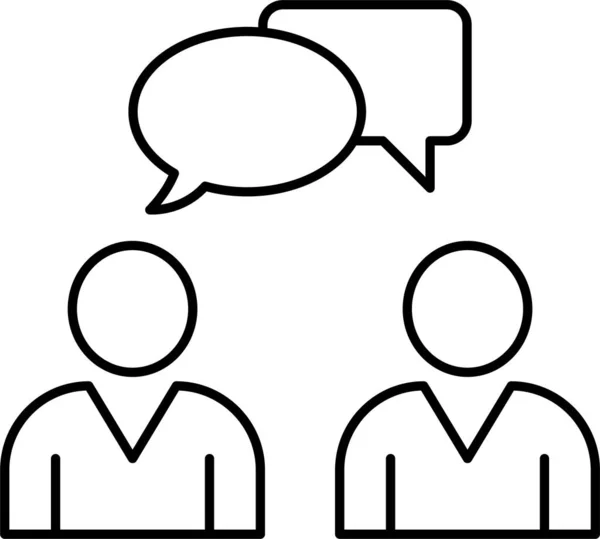 Diskussion Chat Blase Symbol — Stockvektor