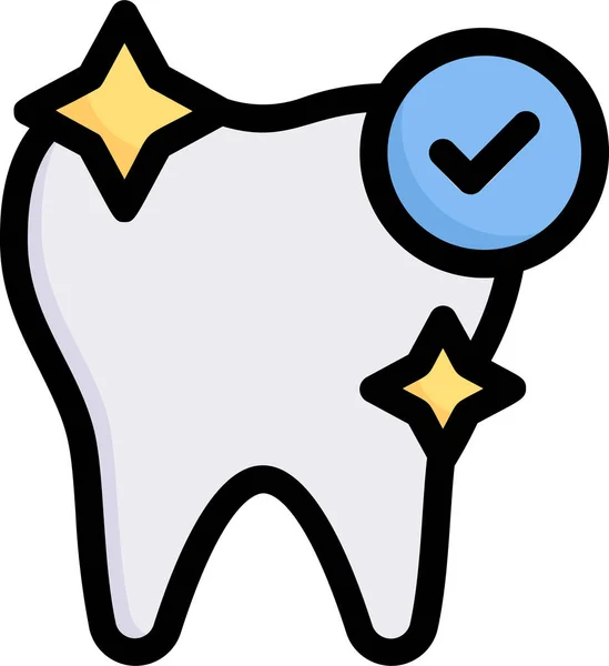 Clean Teeth Dental Care Dentist Icon — Stock Vector