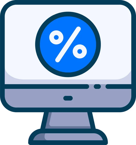 Accounting Banking Business Icoon Een Gevulde Outline Stijl — Stockvector