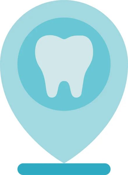 Dental Dentist Location Icon — Stock vektor