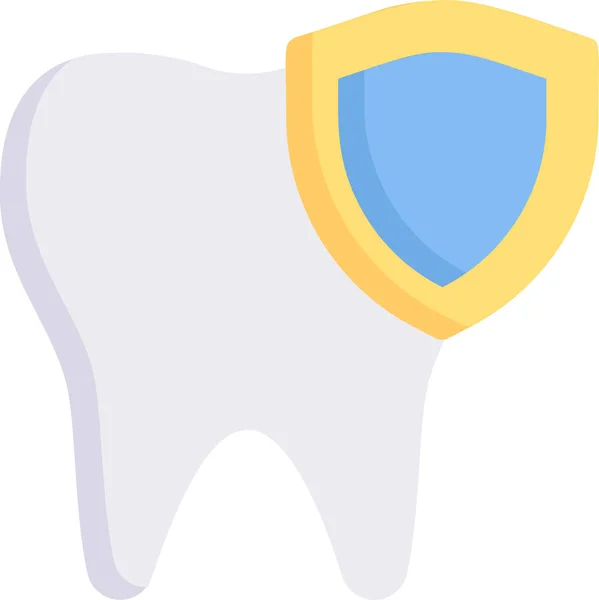 Dentista Cuidados Dentários Ícone Saúde —  Vetores de Stock