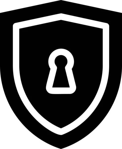 Icône Protection Accès Cybersécurité — Image vectorielle