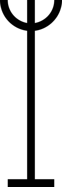 Ikona Dekoračního Nábytku Pevném Stylu — Stockový vektor