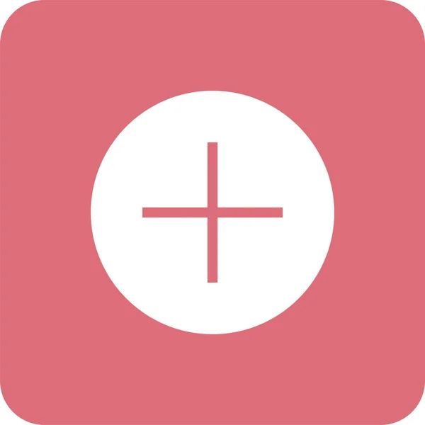 Kreuz Medizinisches Symbol Abzeichen Stil Erstellen — Stockvektor