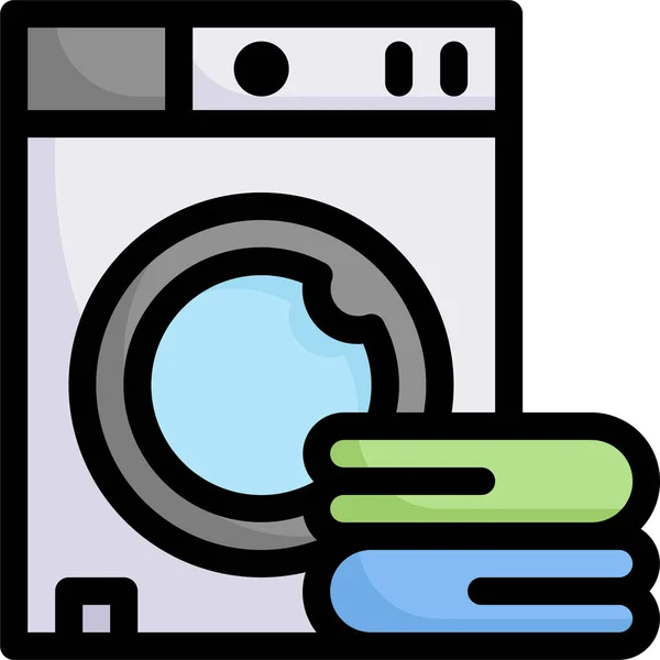 Holiday Hotel Laundry Icon — Stock Vector