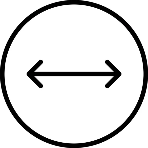Richtungstafel Linkes Symbol — Stockvektor