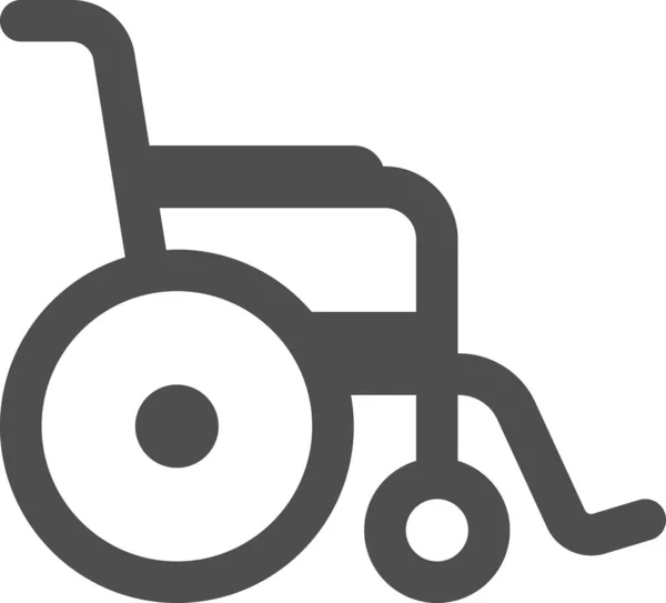 Ikona Wózka Inwalidzkiego — Wektor stockowy