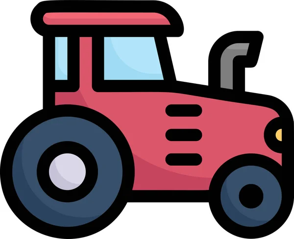 Иконка Сельскохозяйственной Автомобильной Фермы Категории Транспортные Средства Виды Транспорта — стоковый вектор