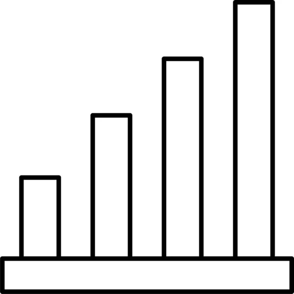 Icono Crecimiento Las Finanzas Gráficas Categoría Gestión Empresarial — Vector de stock