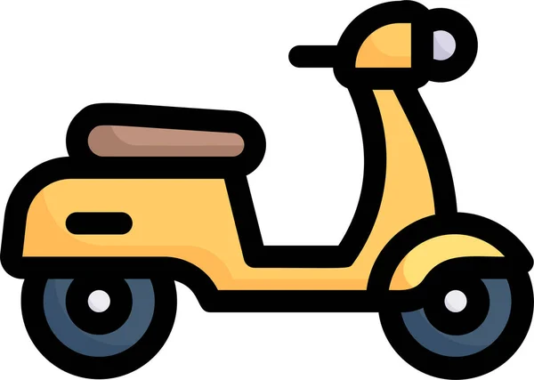 Ícone Ciclomotor Máquina Automotiva Categoria Veículos Modos Transporte — Vetor de Stock