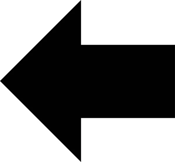 Flecha Flechas Dirección Icono Estilo Sólido — Archivo Imágenes Vectoriales