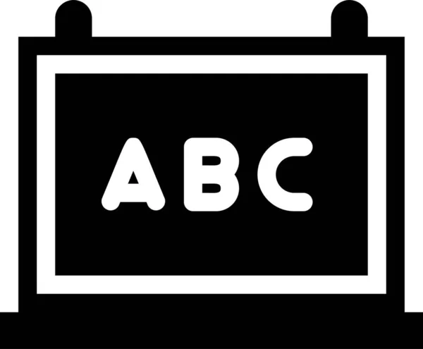 理事会のアルファベット教育アイコンのAbc — ストックベクタ