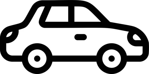 Araç Kipleri Ulaşım Kategorisinde Otomobil Simgesi — Stok Vektör
