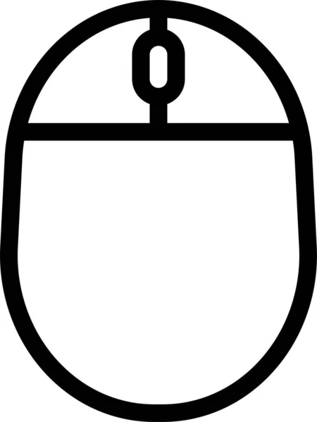 Flecha Haga Clic Icono Del Cursor Estilo Esquema — Archivo Imágenes Vectoriales