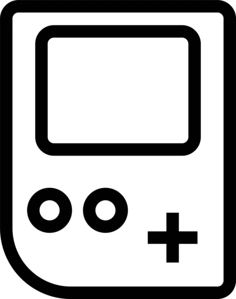 Controlador Dispositivo Gadget Icono Estilo Esquema — Vector de stock