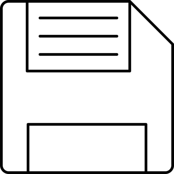 Floppy Disc Icoon — Stockvector