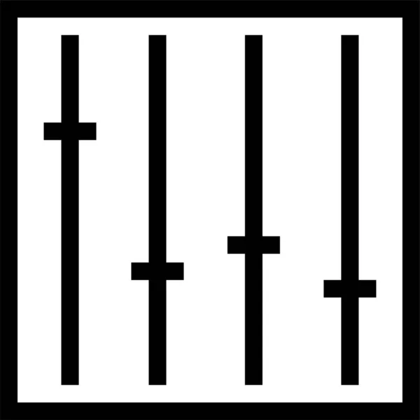 Automatische Steuerung Controller Symbol Umriss Stil — Stockvektor