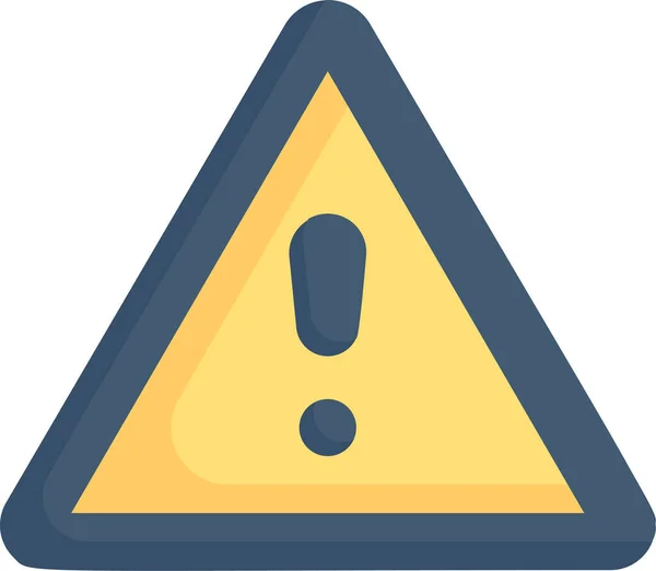 Alerte Danger Signe Usine Icône — Image vectorielle