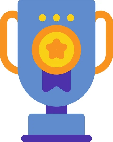 Achievement Marketing Reward Icon Flat Style — Stock Vector