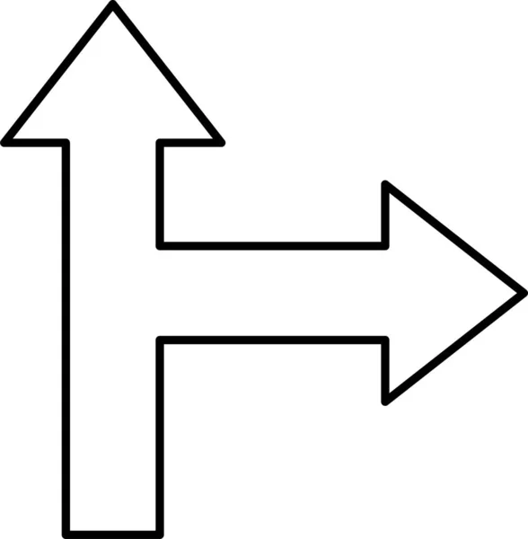 Direction Pointer Arrow Icon — Stock Vector