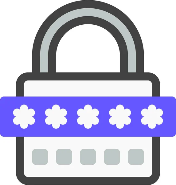 Icono Tecnología Protección Datos — Vector de stock