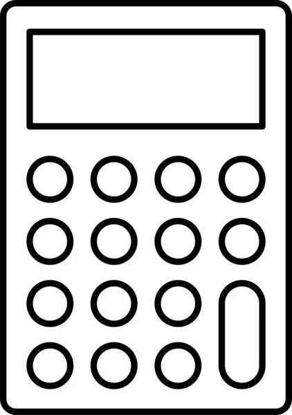 Rechner Buchhaltung Berechnung Symbol — Stockvektor
