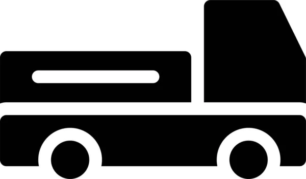 Auto Leverera Logistisk Ikon Solid Stil — Stock vektor