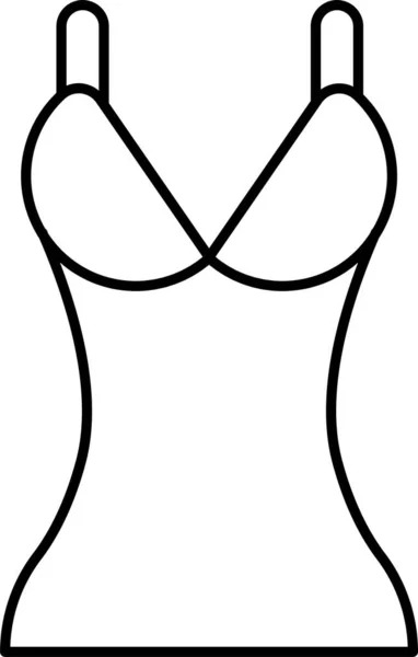 Vestido Tela Fiesta Icono — Vector de stock