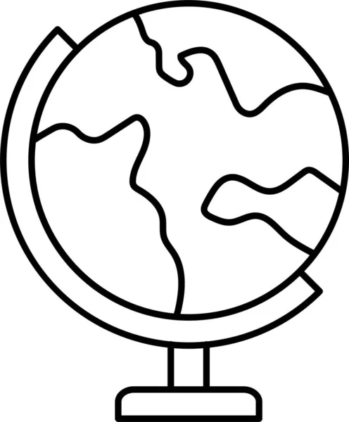 Dünya Dünya Ikonu — Stok Vektör