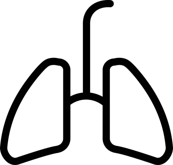 Clinic Hospital Kidney Icon Outline Style — 图库矢量图片