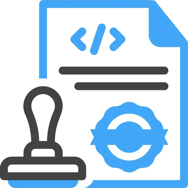 Computer Programming Coding Development Icon — 图库矢量图片