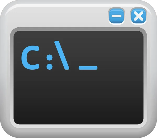 Иконка Программирования Окна Команды Кодирования Компьютерно Аппаратной Категории — стоковый вектор