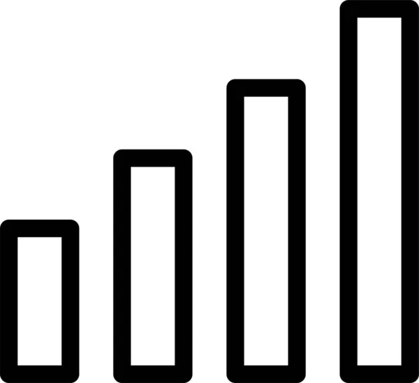 Значок Діаграми Діаграми Стилі Контур — стоковий вектор