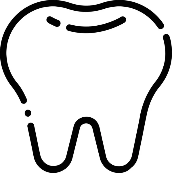 Clínica Odontológica Ícone Atendimento Odontológico Estilo Esboço —  Vetores de Stock