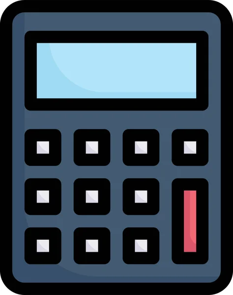 Účetní Ikona Obchodní Kalkulace Kategorii Business Management — Stockový vektor
