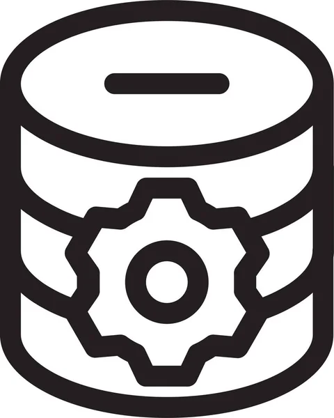 Data Manage Database Design Icon Dans Catégorie Marketing Seo — Image vectorielle