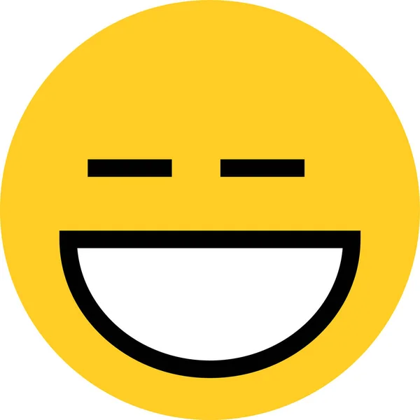 Emoji Συναίσθημα Ουσιαστικό Εικονίδιο Επίπεδο Στυλ — Διανυσματικό Αρχείο