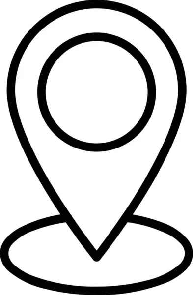 Směrová Mapa Marker Ikona Kategorii Cestovní Ruch Hotely Pohostinství — Stockový vektor