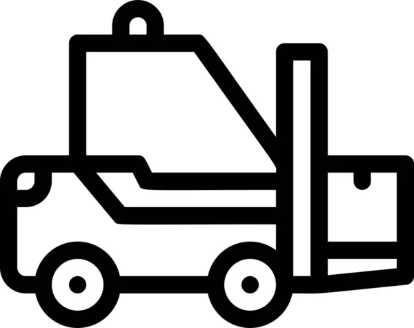 Lieferung Gabelstapler Logistik Symbol Versand Lieferung Und Erfüllung Kategorie — Stockvektor