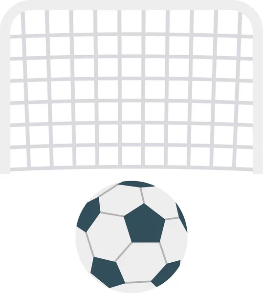 Δραστηριότητα Εικονίδιο Γκολ Ποδοσφαίρου Επίπεδο Στυλ — Διανυσματικό Αρχείο