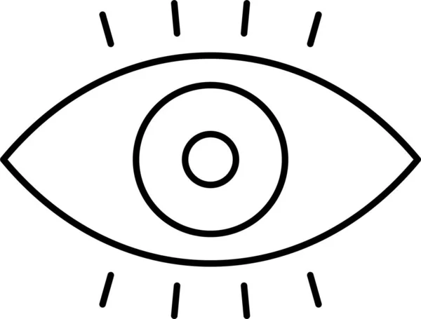Creative Eye Look Icon — Stock Vector