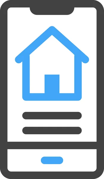 Web Development Home Icoon Gevulde Outline Stijl — Stockvector