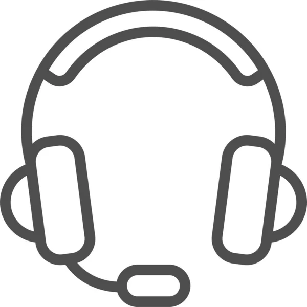 Headset Headphones Gaming Headset Icon — 图库矢量图片
