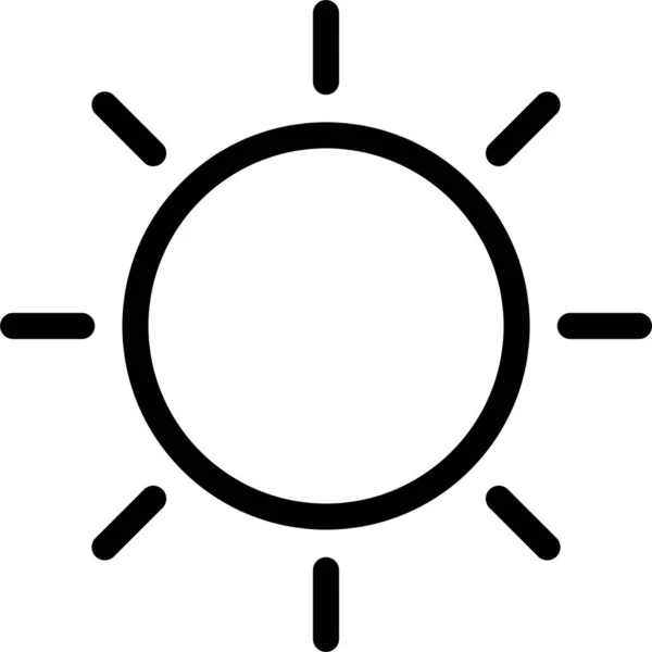 Sonnenschein Wetter Ikone — Stockvektor
